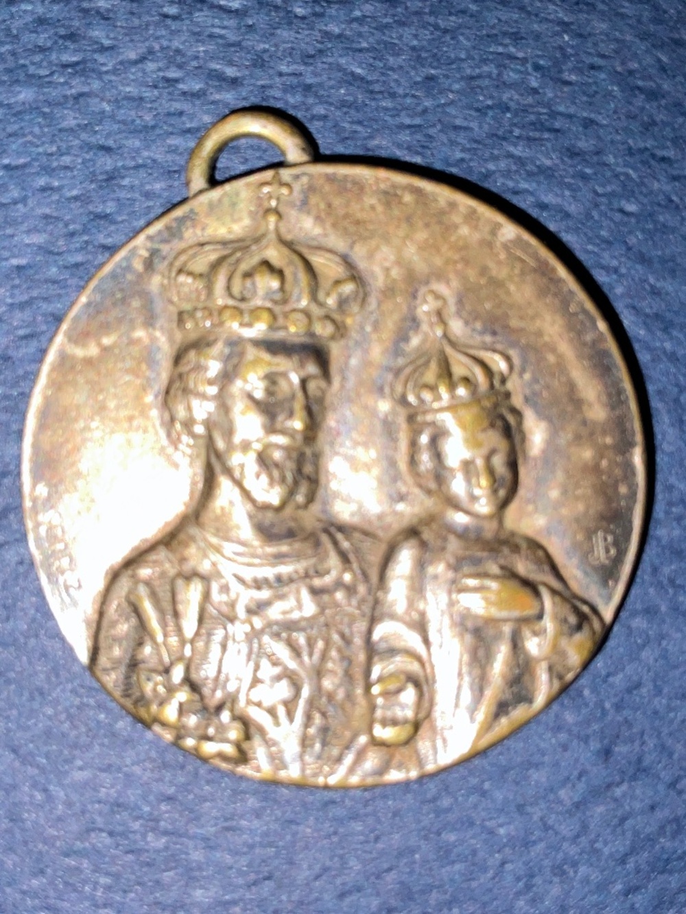 LARGE VINTAGE STerling Silver St. Joseph Medal - Jean Balme (JB) - 10 grams